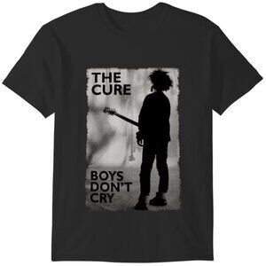 The Cure Boys Dont Cry Rock Band Music Fan Gift Graphic Black Unisex T-Shirt 90